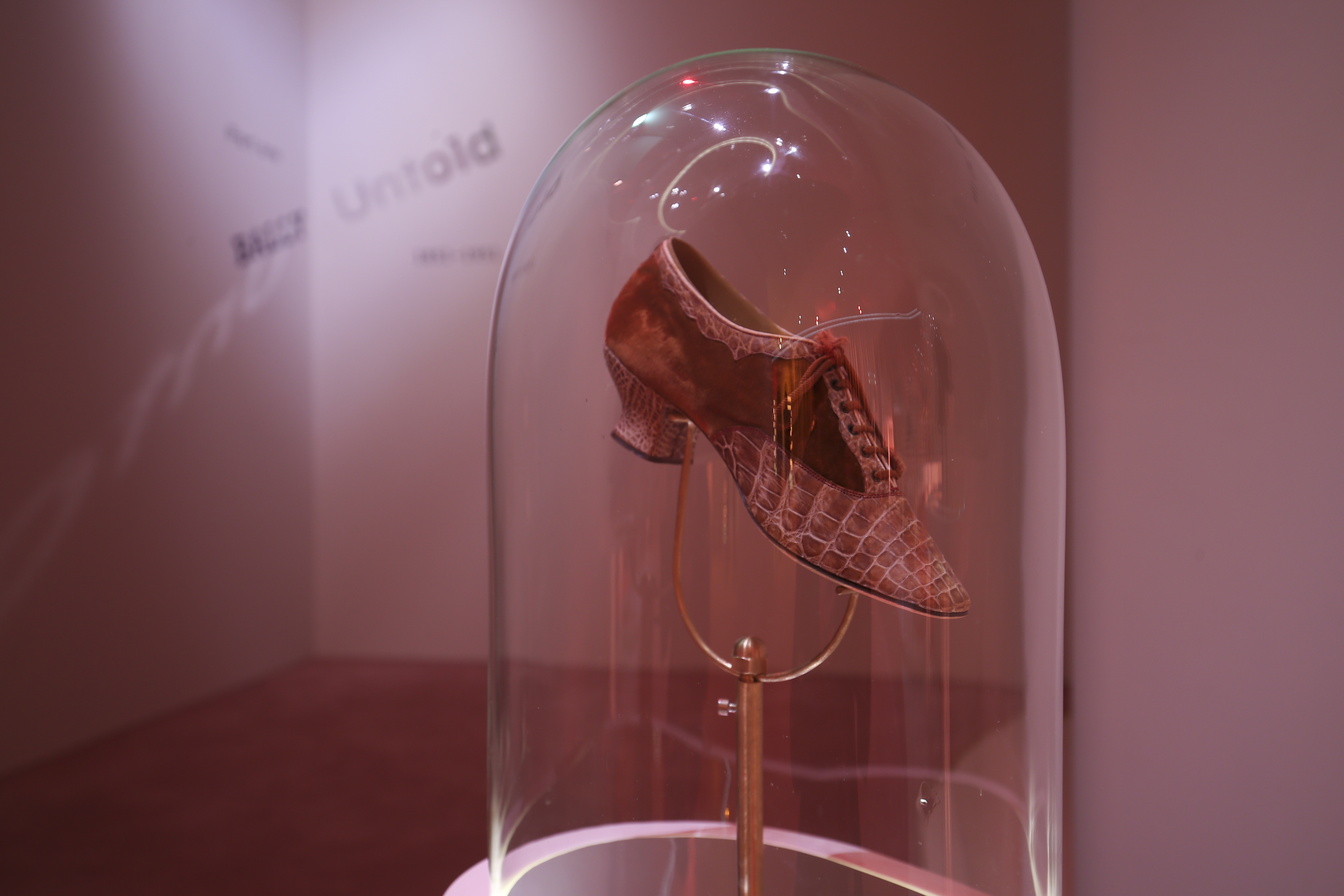 TOKYO, JAPAN - APRIL 07: A general view of the exhibition Bally Untold, Part 1: 1851-1951. Cocoon (1851-1900) exhibition space at Bally Ginza Store on April 7, 2016 in Tokyo, Japan. (Photo by Ken Ishii/Getty Images for Bally)