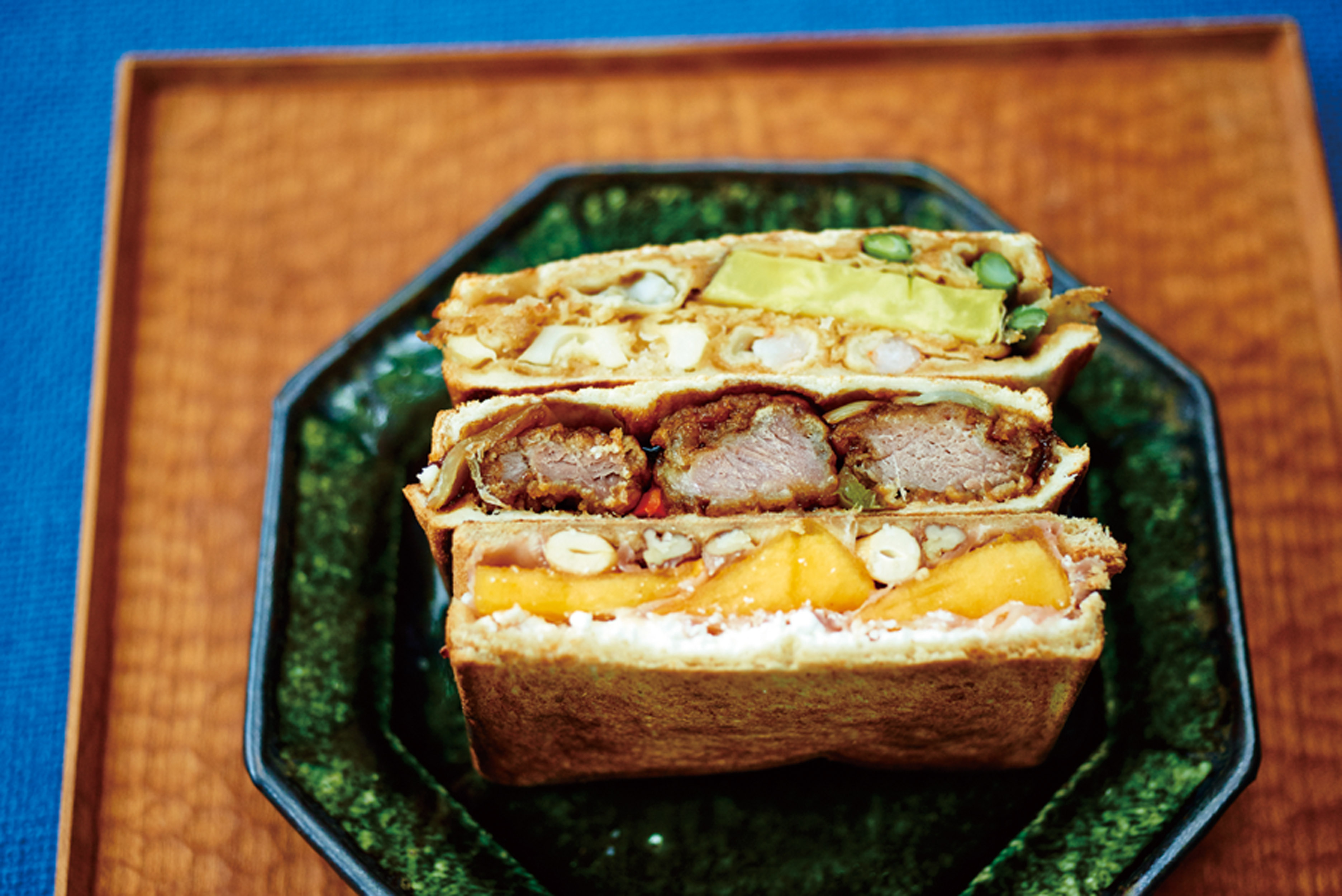 ホットサンドの断面