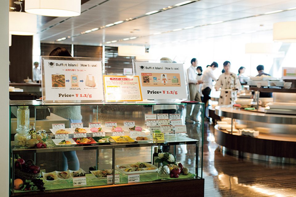 ソニー社食 ビュッフェアイランド