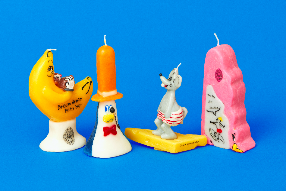 一度見たら忘れられない可愛さ OLGA-goosecandle- x Stefan Marx