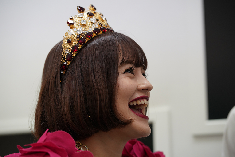 xxx during the Dolce & Gabbana Pret-A-Porter Show At Isetan Shinjuku on October 4, 2017 in Tokyo, Japan.