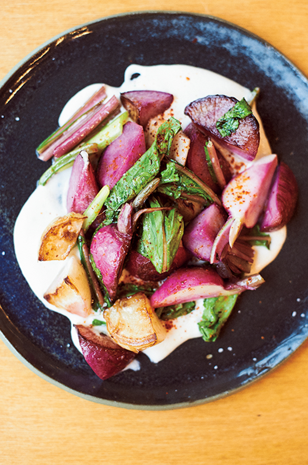 ローストラディッシュとカシューナッツソース