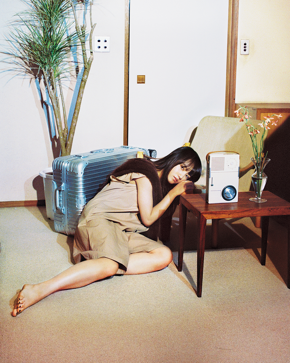 清原果耶 花とニット