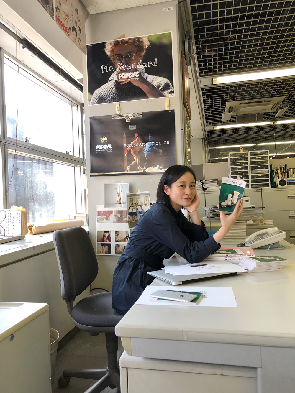 ポパイ編集部にて