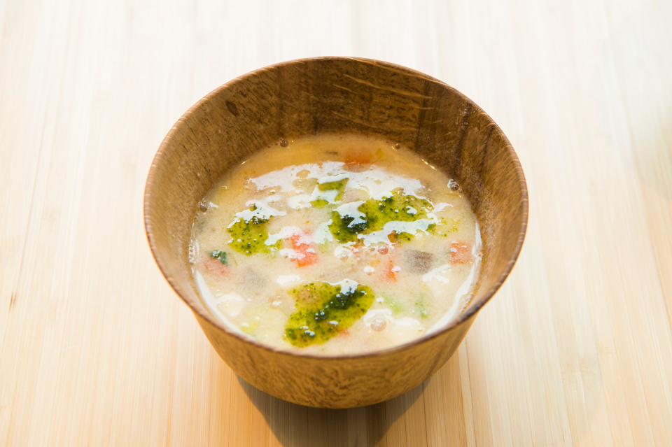 春野菜の豆乳チャウダー