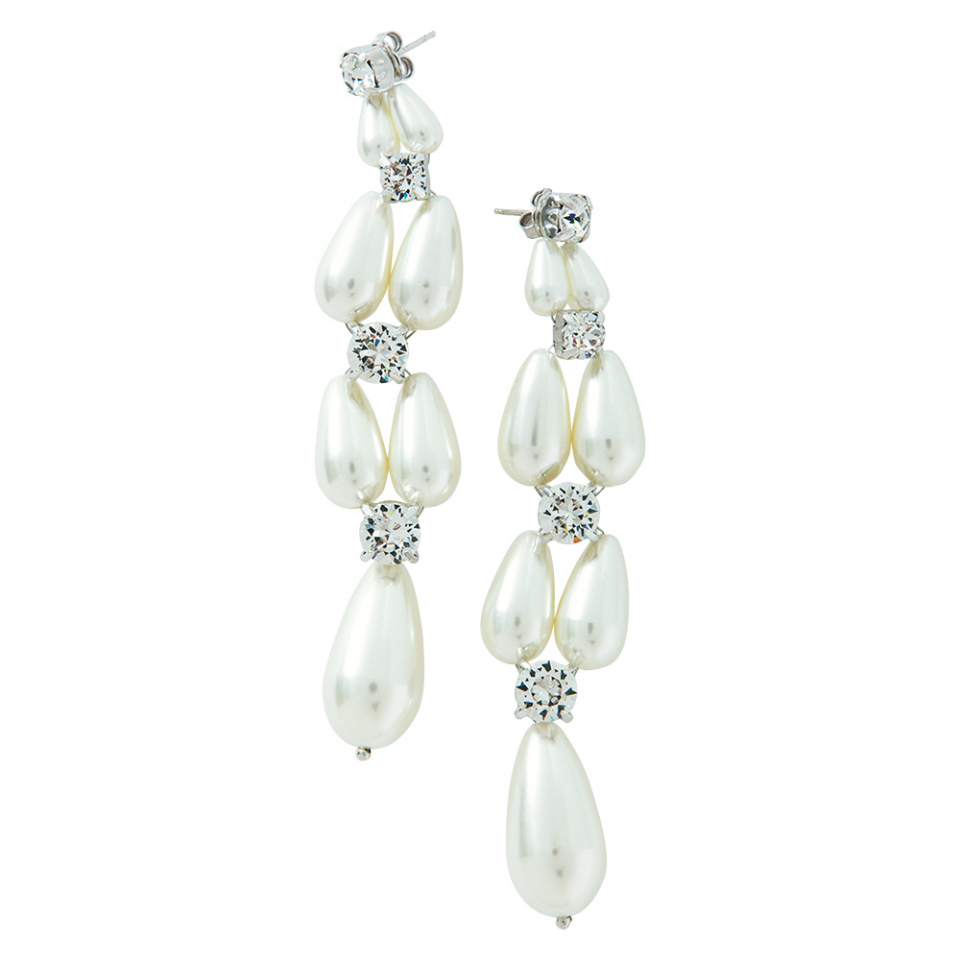 シモーンロシャ ファッション ピアス パール