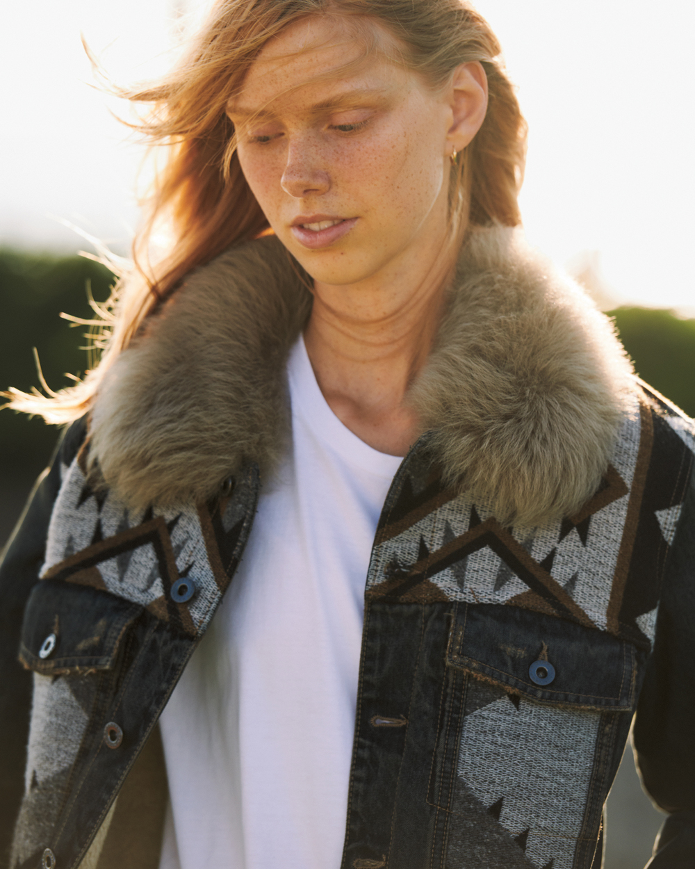 DIESEL デニムジャケット ファー襟 【公式通販】