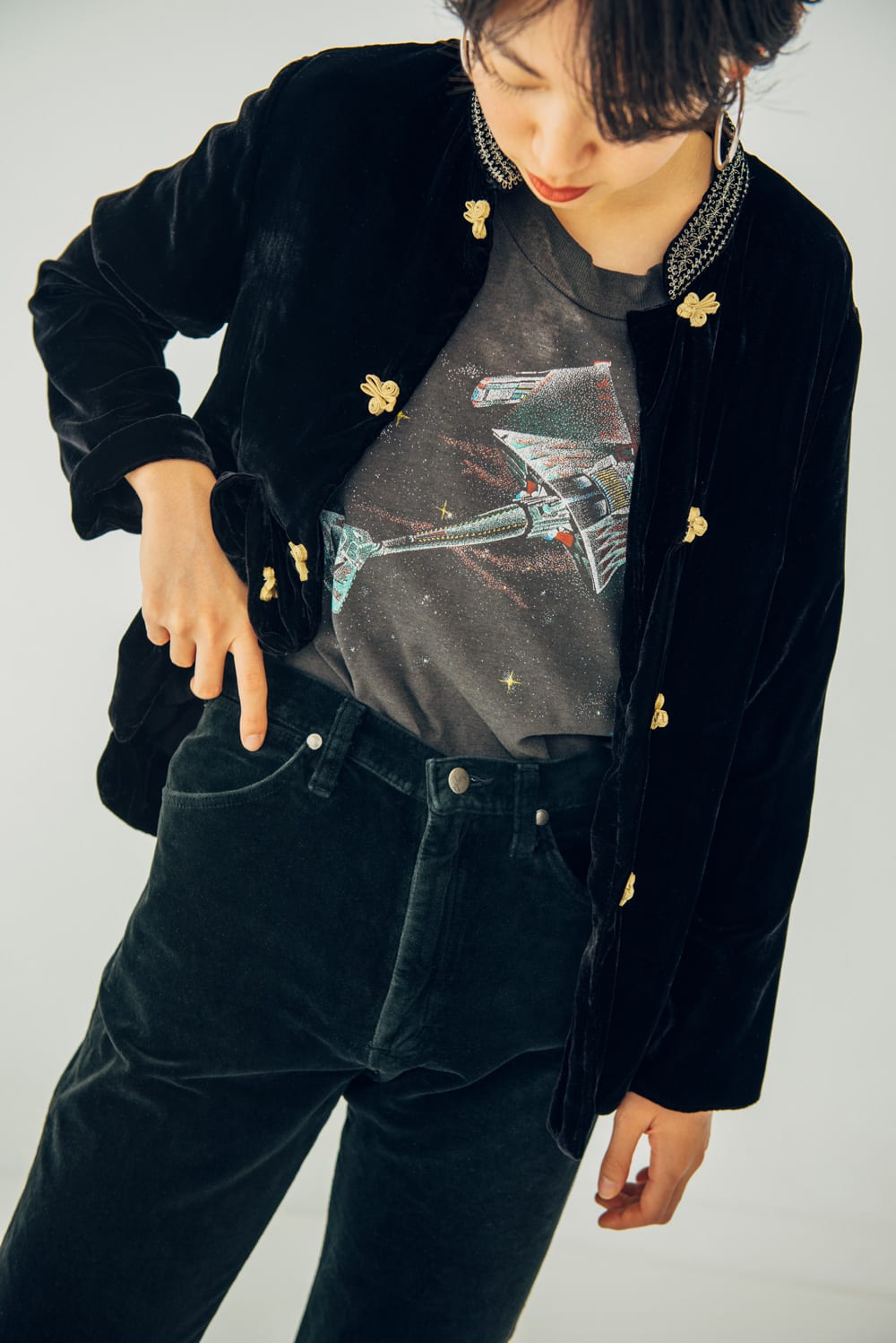 ヌキテパのチャイナジャケットをMichelさんが自由に着まわし | 【GINZA