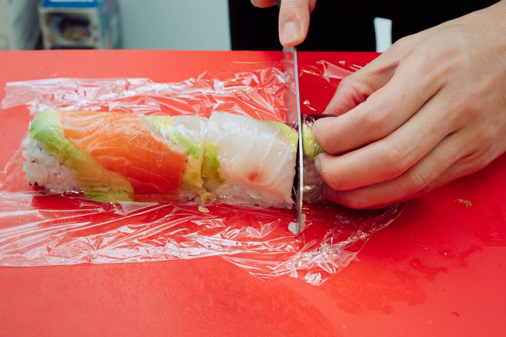 レインボーロールができるまで