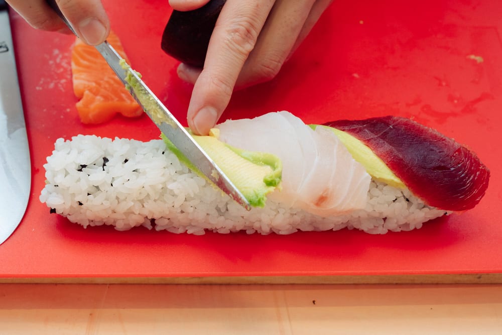 レインボーロールができるまで