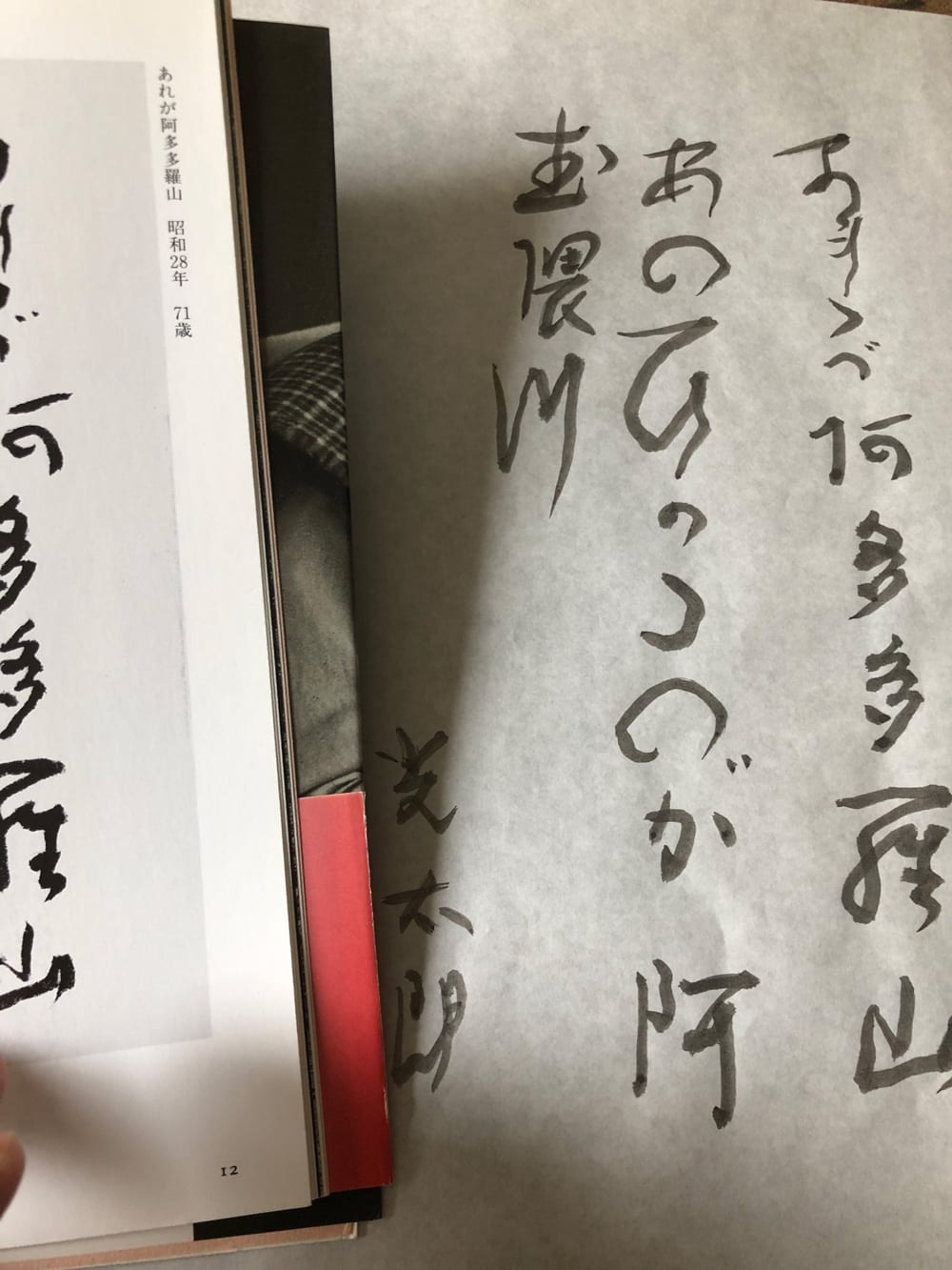 高山光太郎 書 書き写し