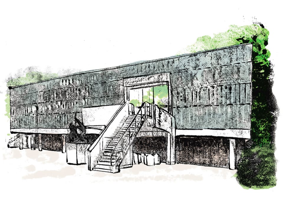 国立西洋美術館のイラスト