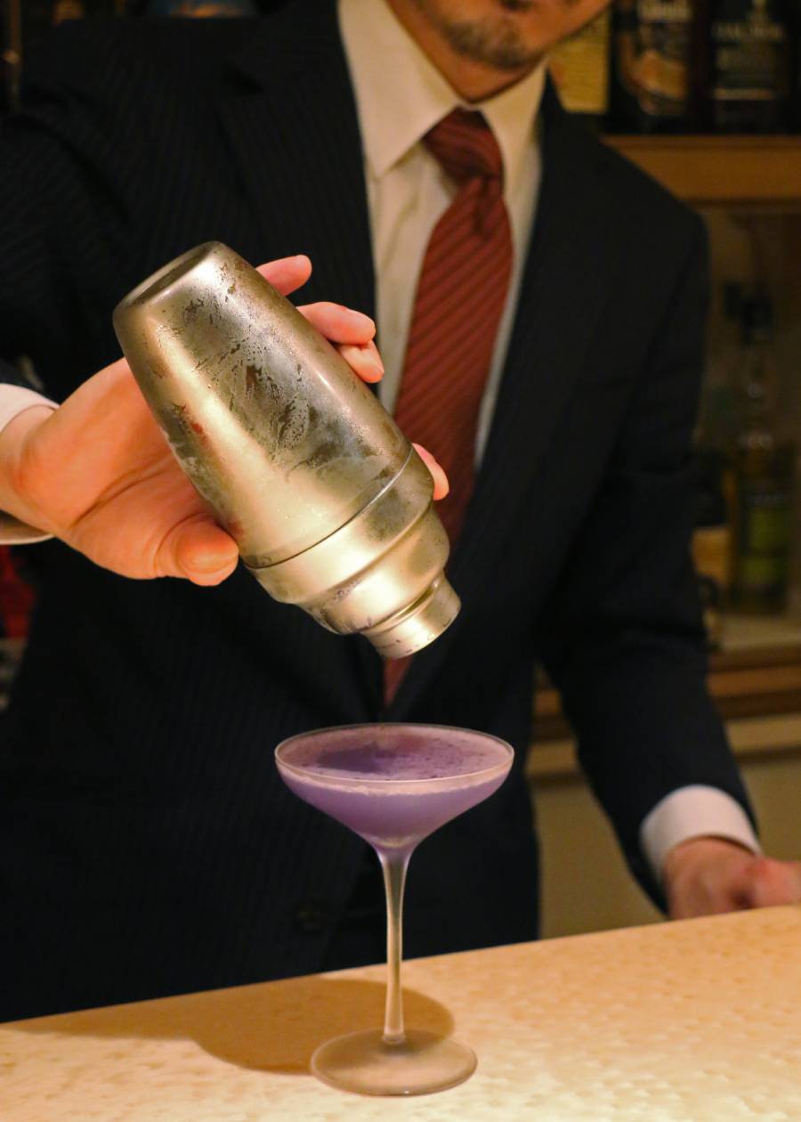 カクテル　ブルームーン　お酒　リキュール　バー