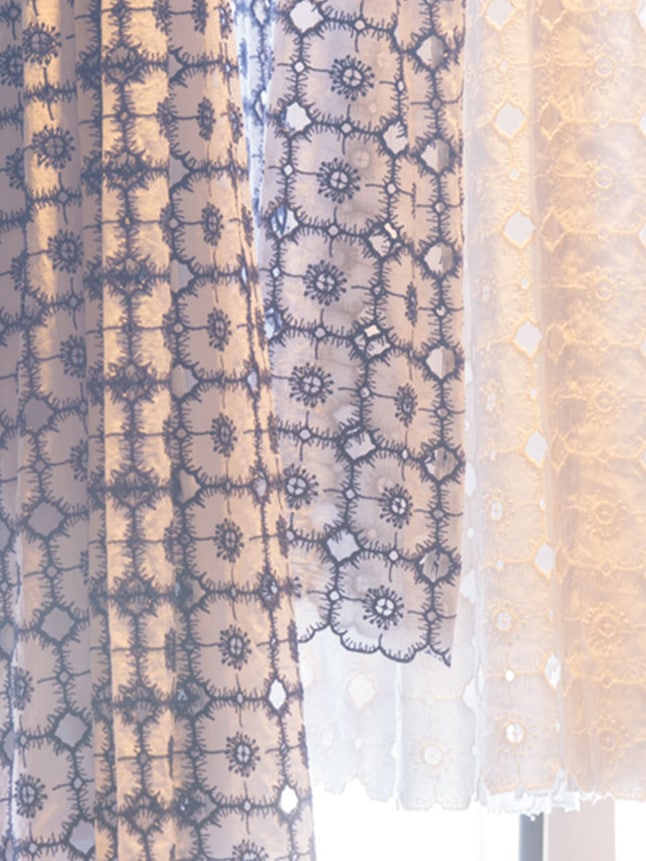 フラワーモチーフのレース