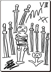 タロット ソード8(正)