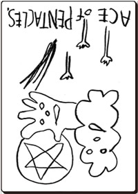 タロット　ペンタエース(逆)
