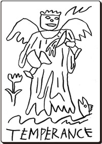 タロット　節制(正)