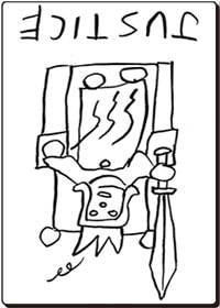 タロット 正義(逆)