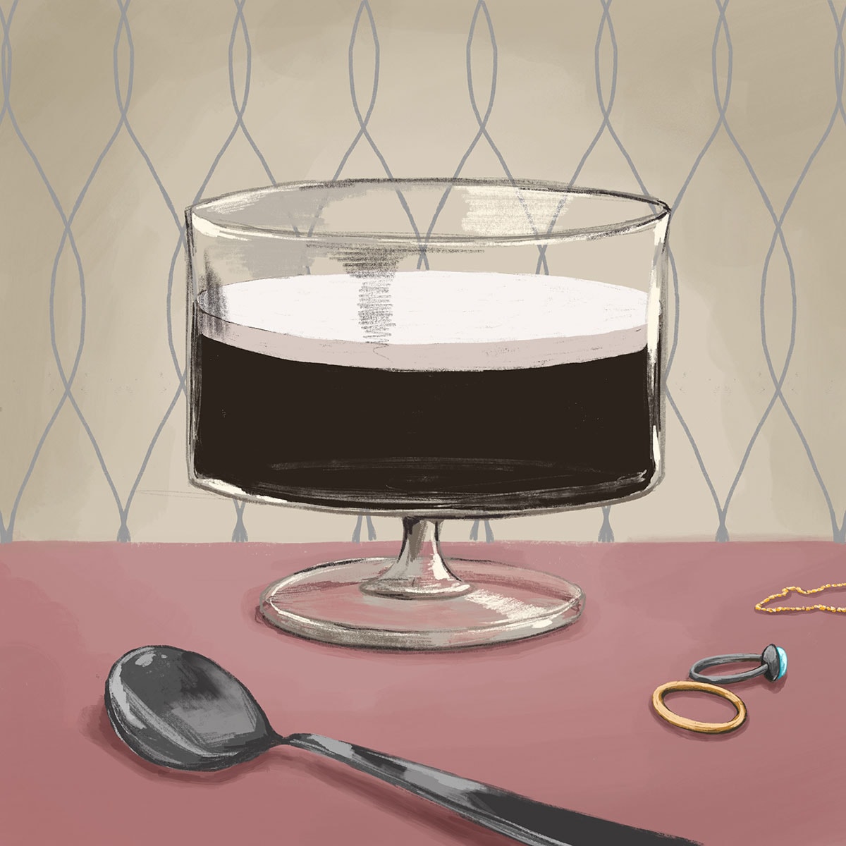 コーヒーゼリーのイラスト