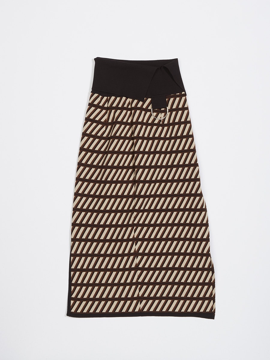 ラップニットスカート