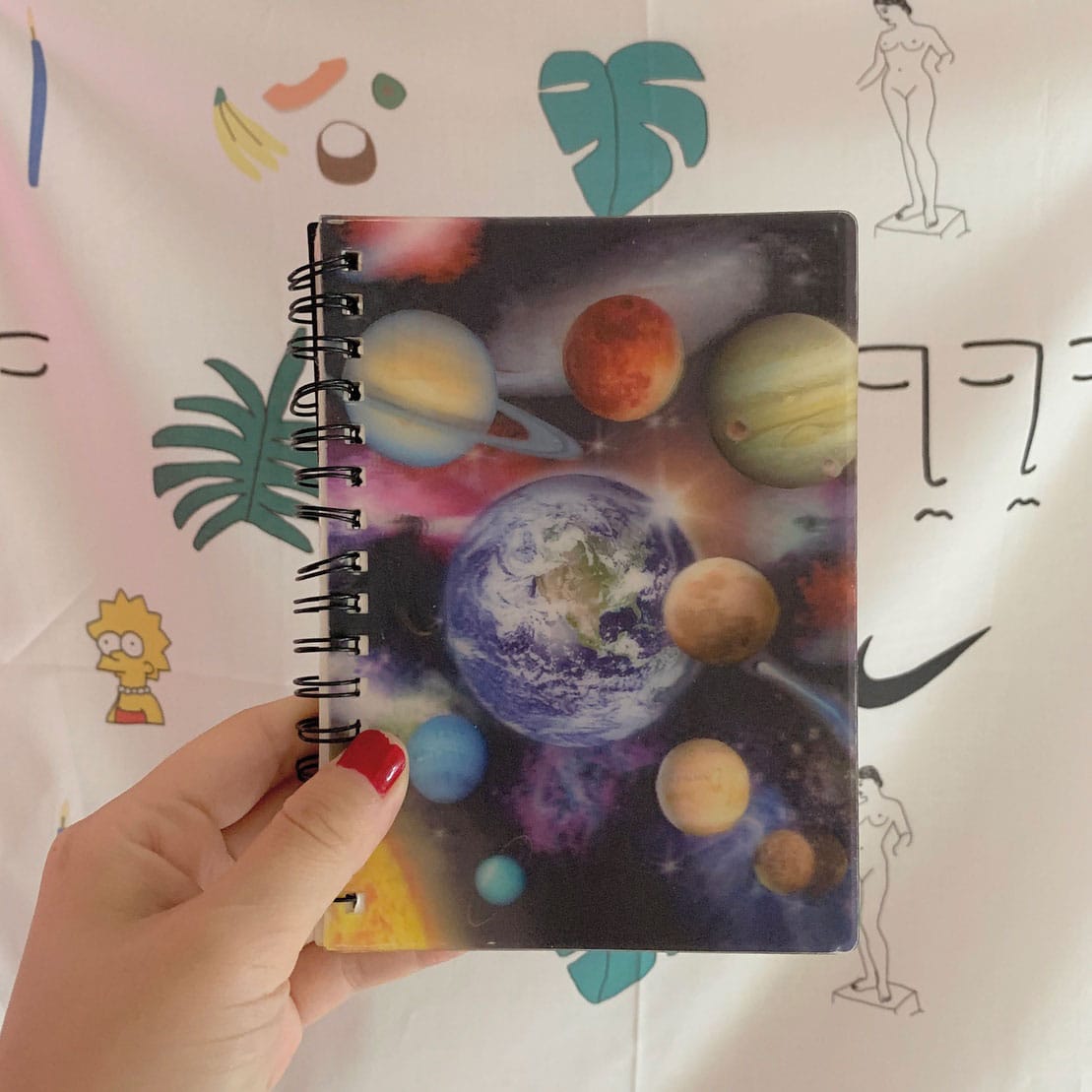 3D宇宙柄ノート