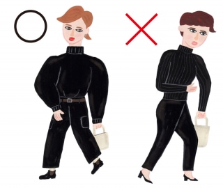 黒スタイリング_イラスト