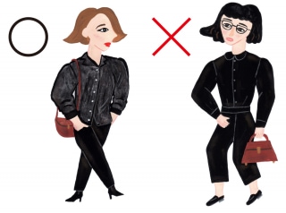 黒スタイリング_イラスト