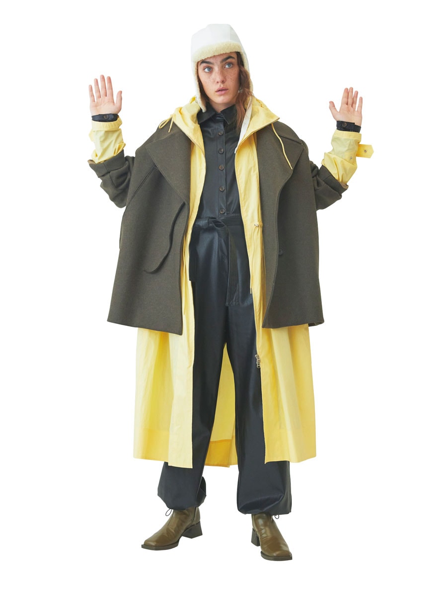 パラシュートコート着回し