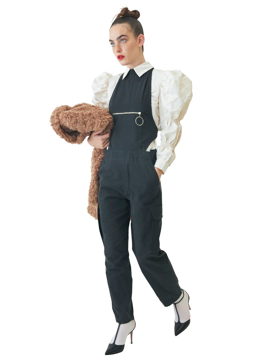 オーバーオール着回し