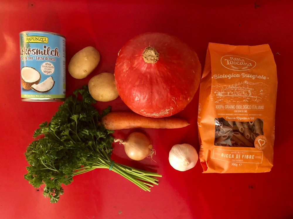 簡単サプリ的 パスタレシピ かぼちゃココナッツペンネ