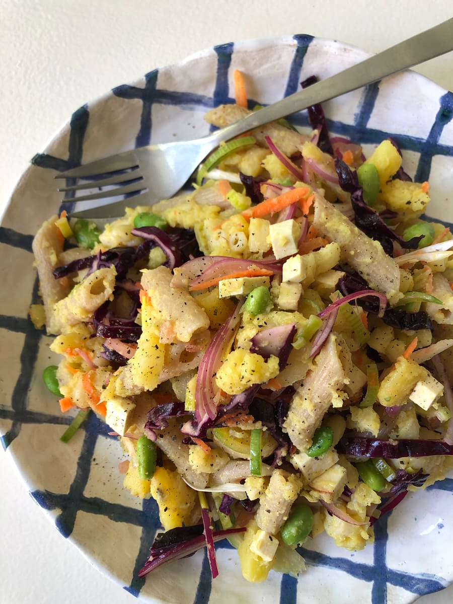 ポテサラパスタのレシピ