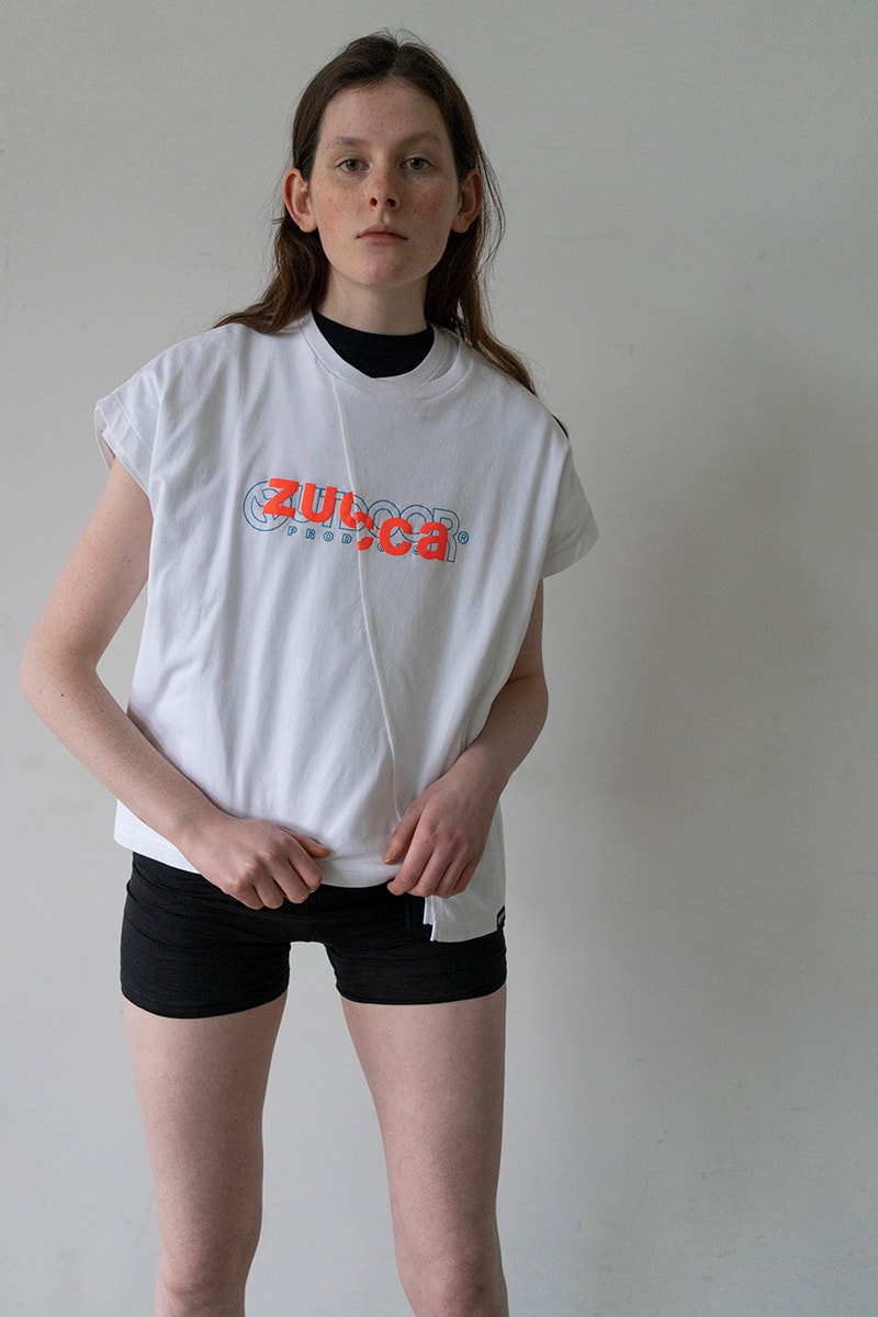 白木/黒塗り zucca Tシャツ | maximise.mu