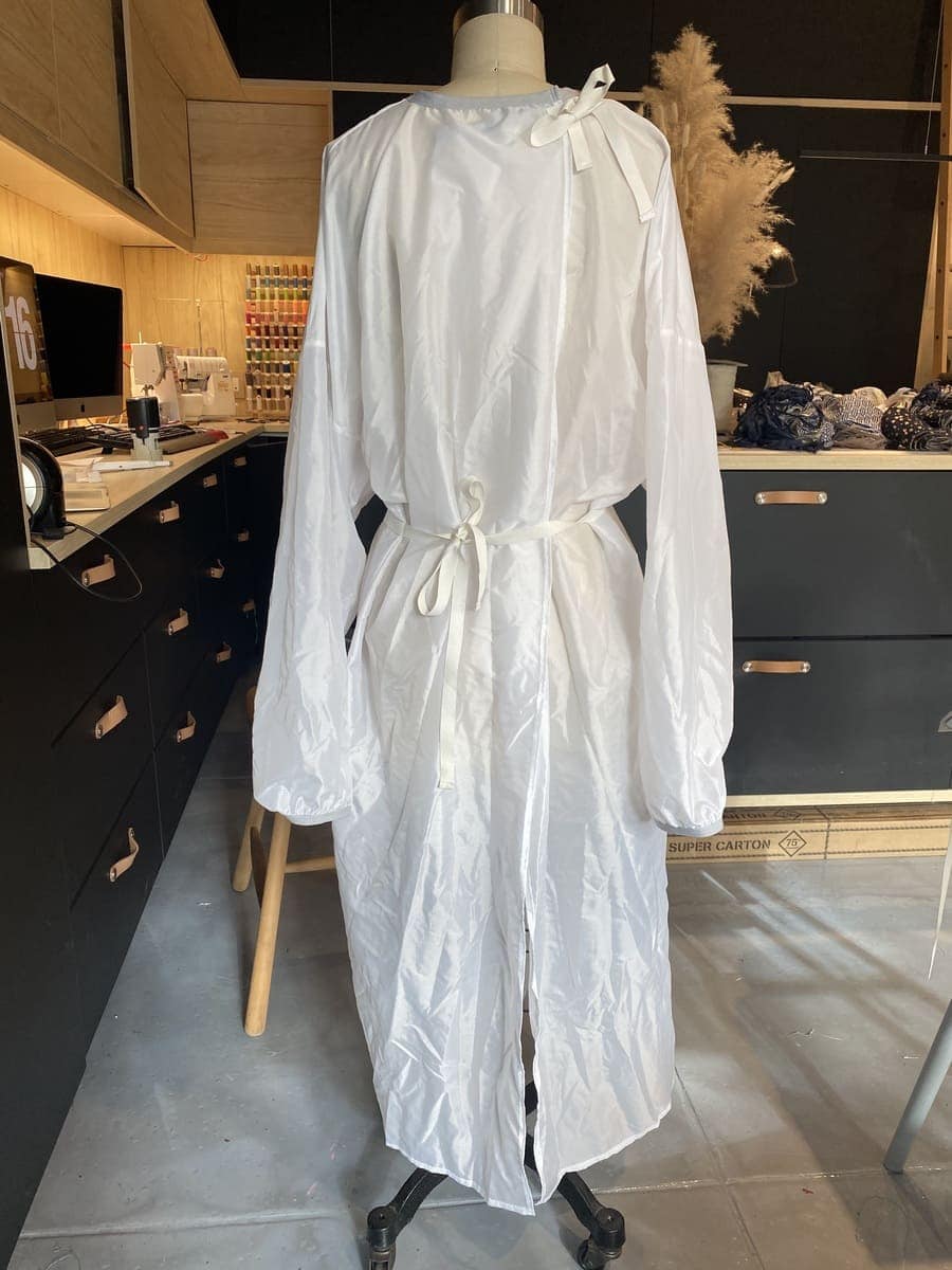 ウォッシャブル防護服のサンプル