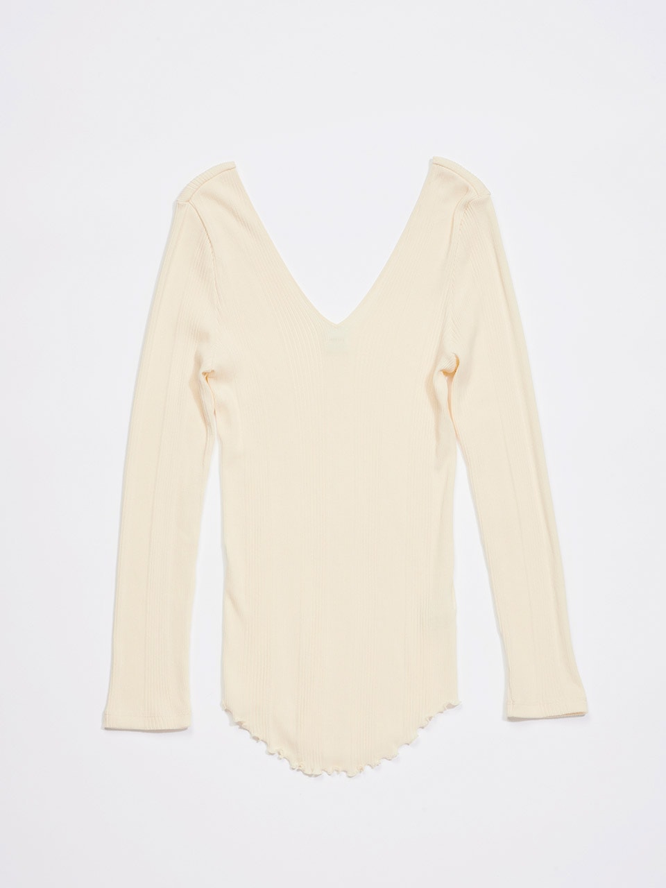 ハクジのリブカットソー