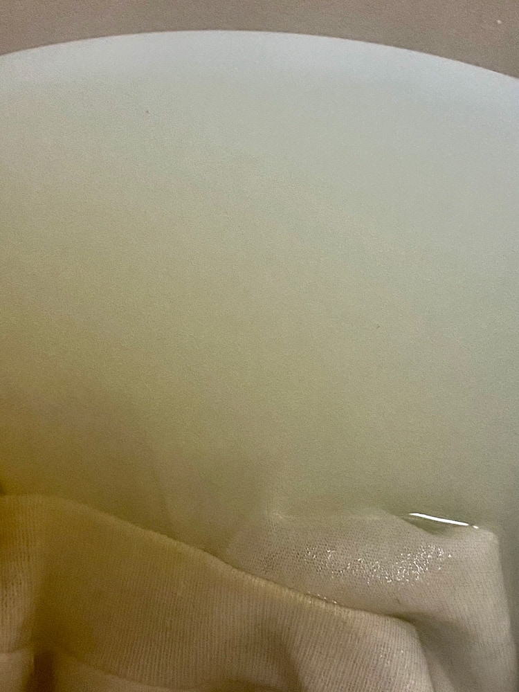 つけおきの際の水