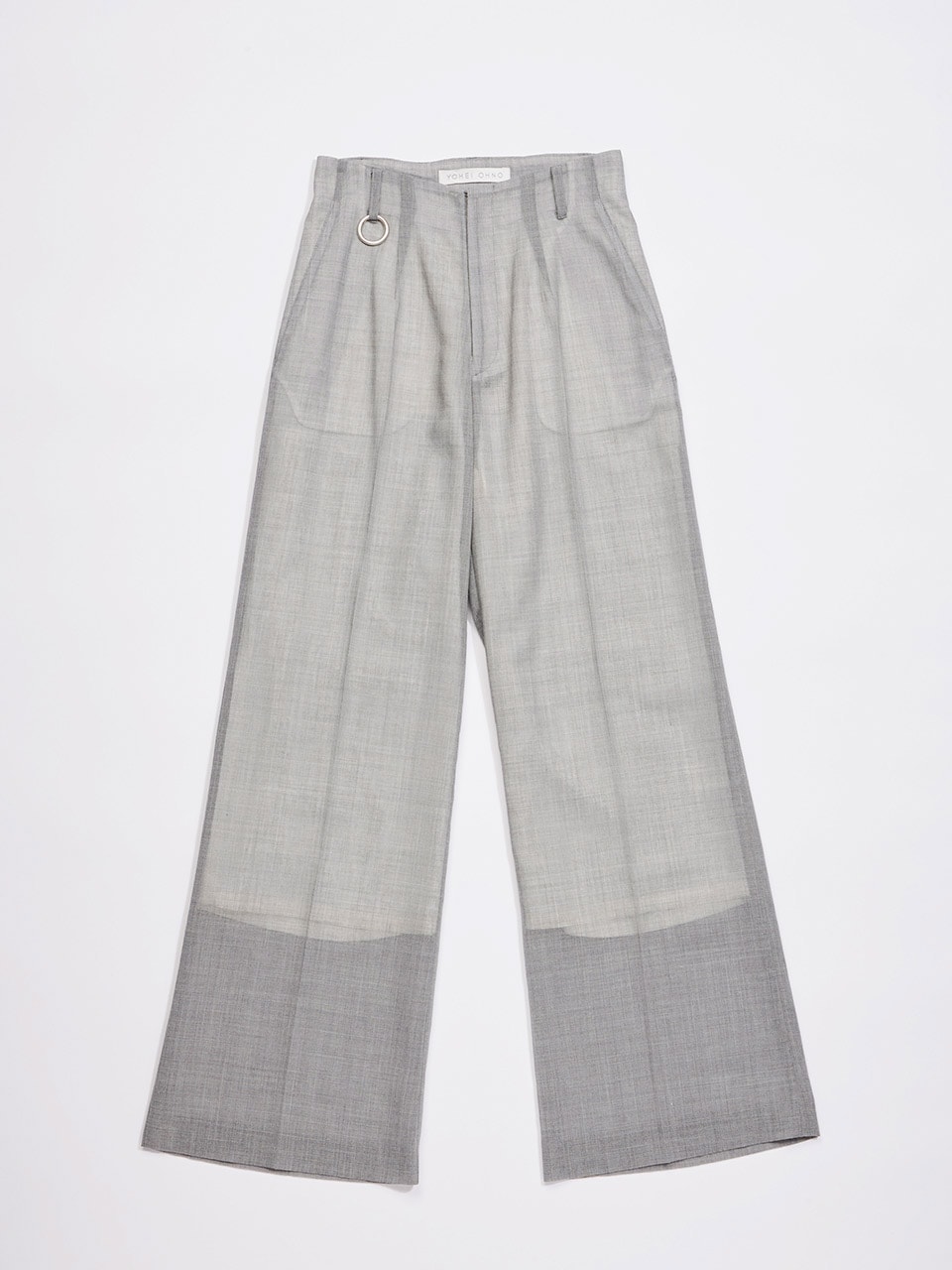 ヨウヘイオオノのシースルー素材のパンツ