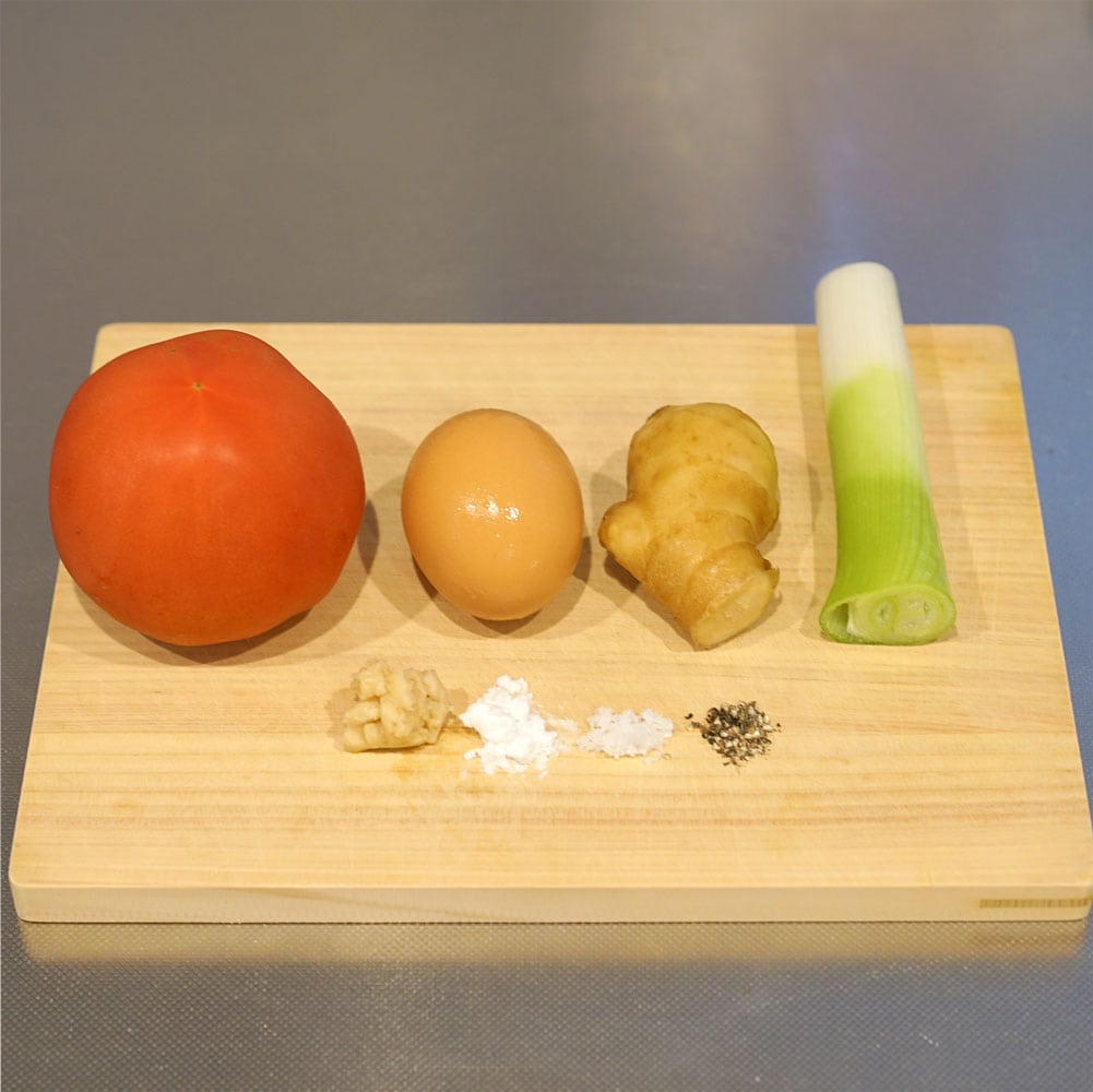 5分めし　トマト　元気　生姜　スープ