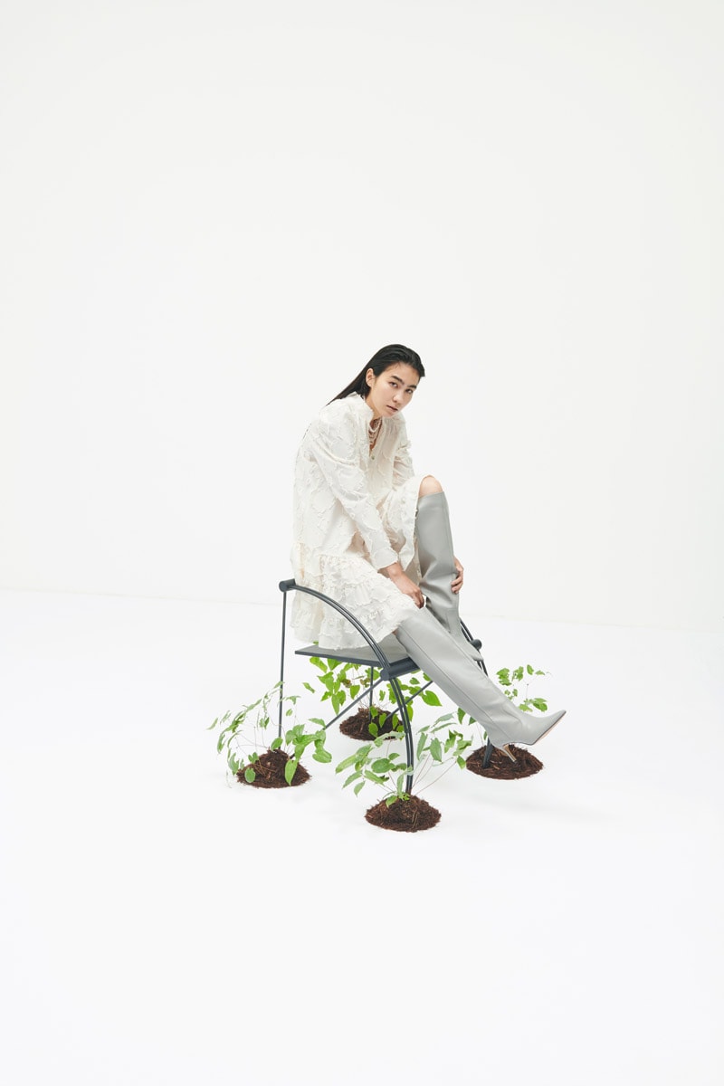 H&Mのジャガードドレス