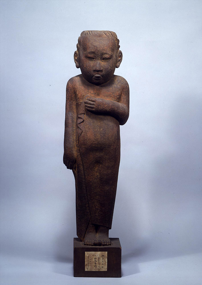東京国立近代美術館 コレクションによる小企画「男性彫刻」|橋本平八《幼児表情》1931年
