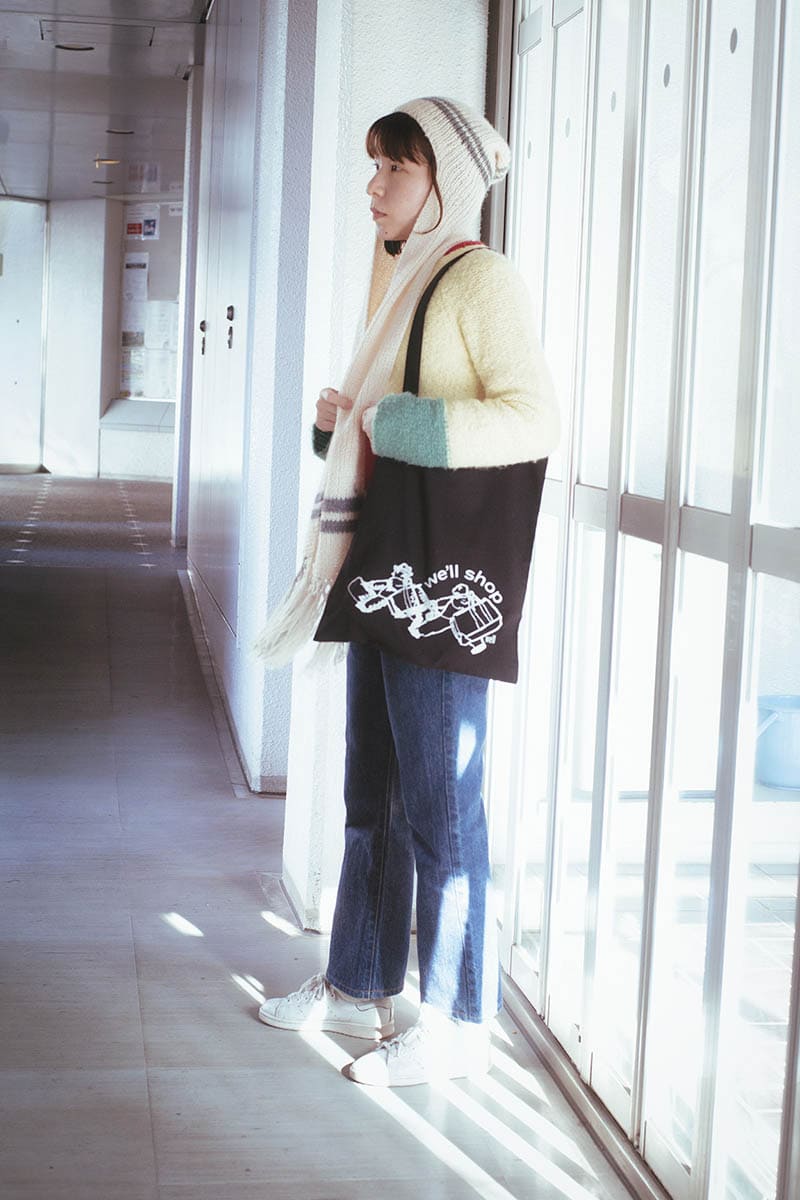 愛してやまないトートバッグ 「well」の布トート