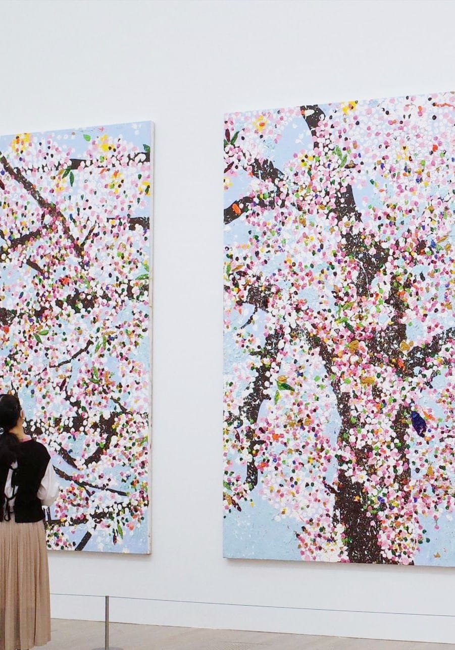 満開の桜咲く展示室で、アートなお花見を。 「ダミアン・ハースト 桜
