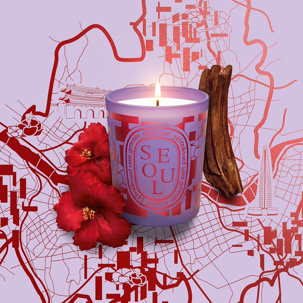 日本王者 diptyque City Candle ソウル - リラクゼーション