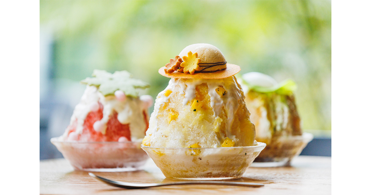 麦わら帽子をかぶったかき氷で“夏の公園”を表現！ | 【GINZA】東京発信