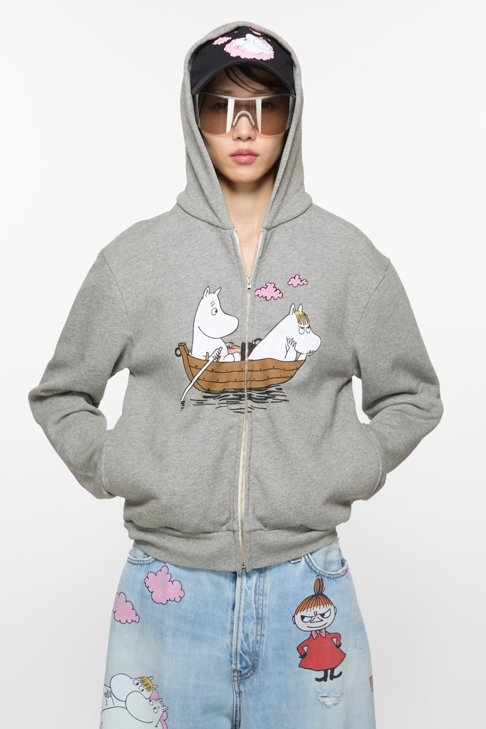 Acne Studios - Wool beanie Acne Studios x Moomin - Bubble Pink