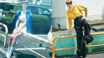 古着で作る、よそゆき顔のジャージースタイル
