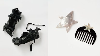 〈コム デ ギャルソン × フィレオ〉のシューズ、光の揺らぎを感じる…