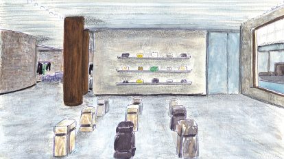 天然石と人工素材が交差する世界最大の旗艦店「ジル サンダー 銀座」