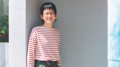 美容師・柳 絵美子の毎日欠かさないユニフォーム「ボーダー」