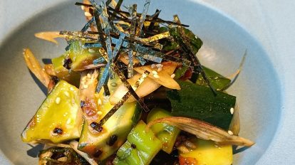 梅と塩昆布の和風ナムルたれ