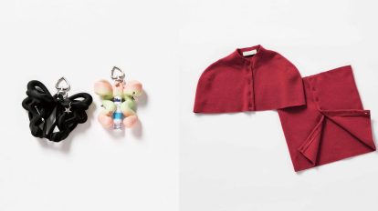 〈アモーメント〉のケープ&バンドゥセット、〈リモワ〉のレザー…